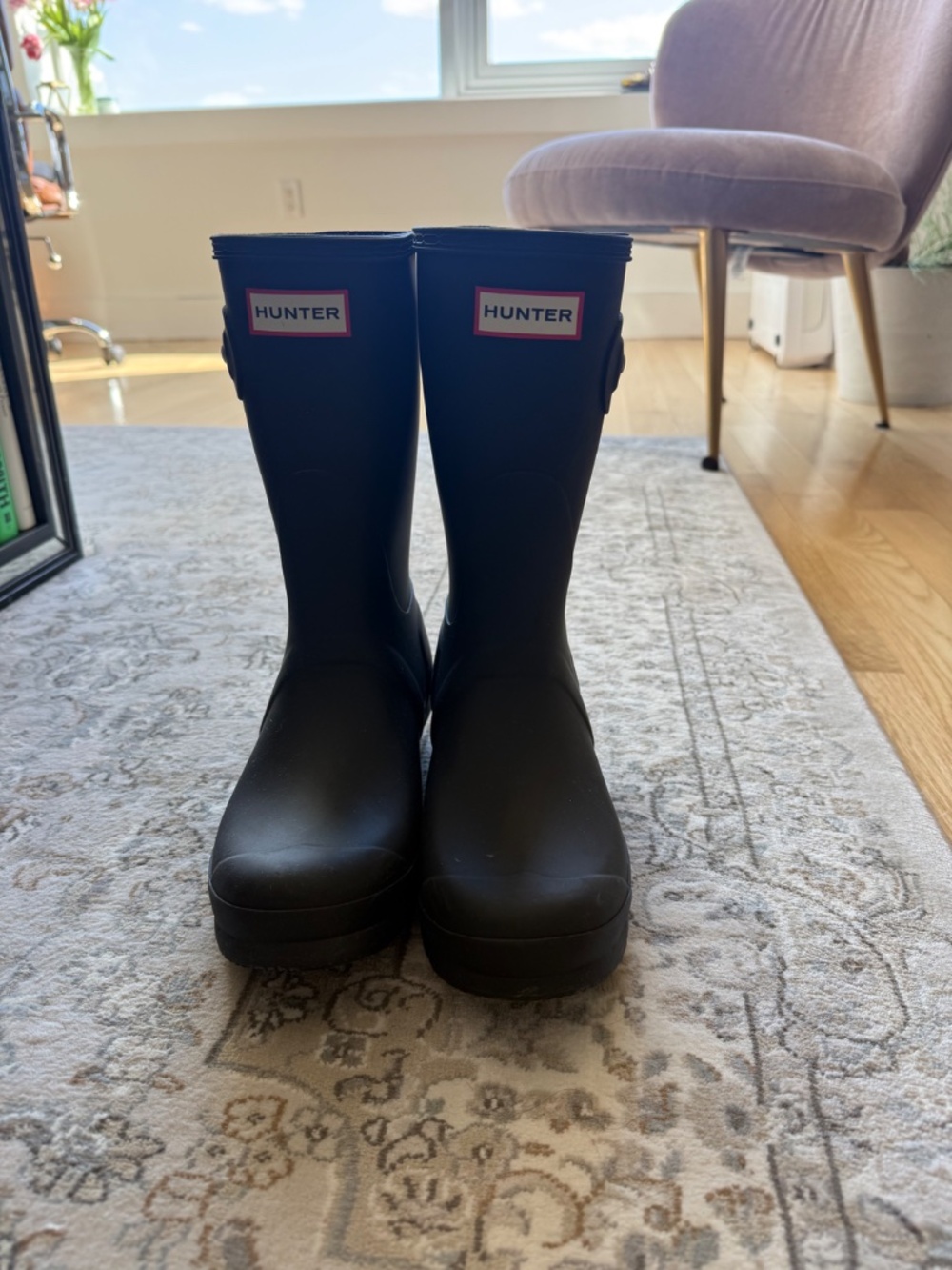 Mid calf Hunter rain boots 8 - Picture 3 of 5